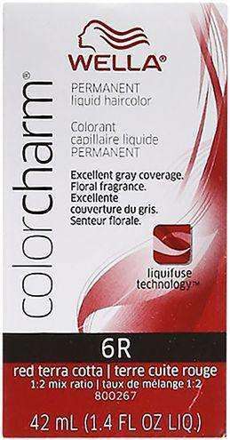 Wella Color Charm Permanent Liquid Hair Color - 6R Red Terra Cotta