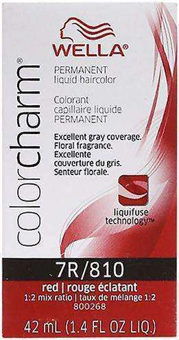 Wella Color Charm Permanent Liquid Hair Color - 7R/810 Red