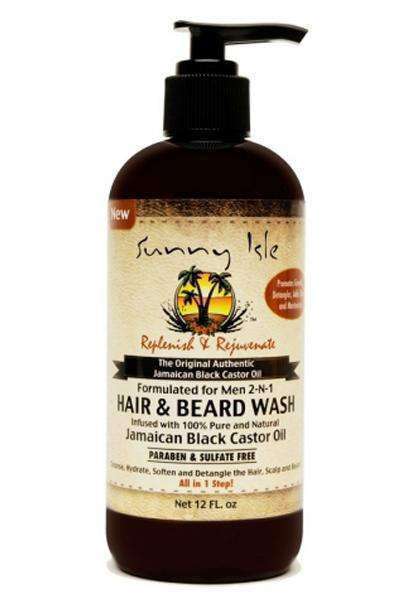 Sunny Isle Jamaican Black Castor Oil Men 2 In 1 Hair & Beard Wash