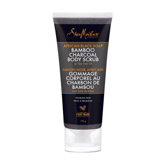 Shea Moisture African Black Soap Bamboo Charcoal Body Scrub