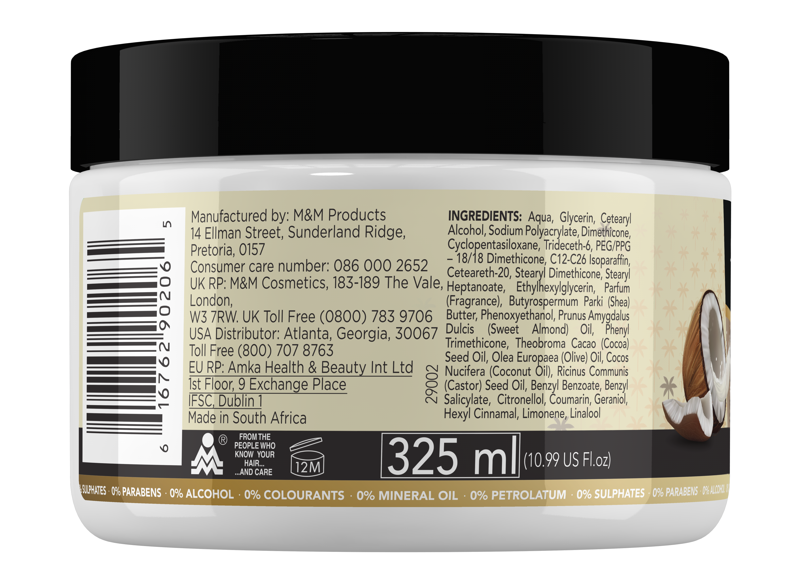 Sofn'free For Natural Coconut & Jamaican Black Castor Oils Curling Crème