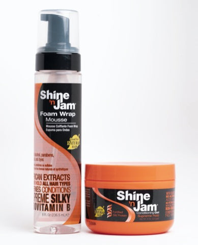 Ampro Shine 'n Jam Supreme Foam Wrap Mousse
