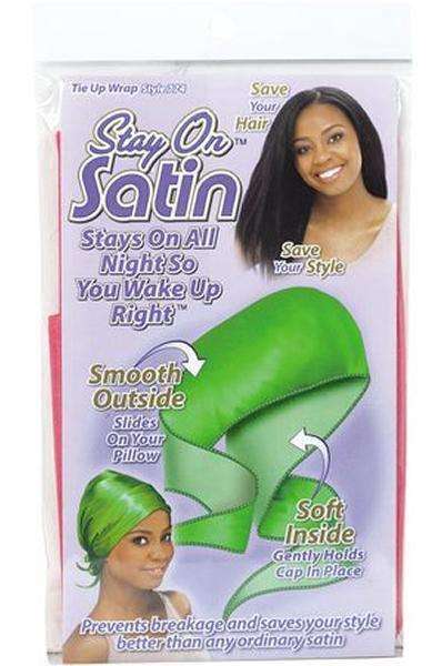 Stay On Satin Tie Up Wrap - 774 Assorted