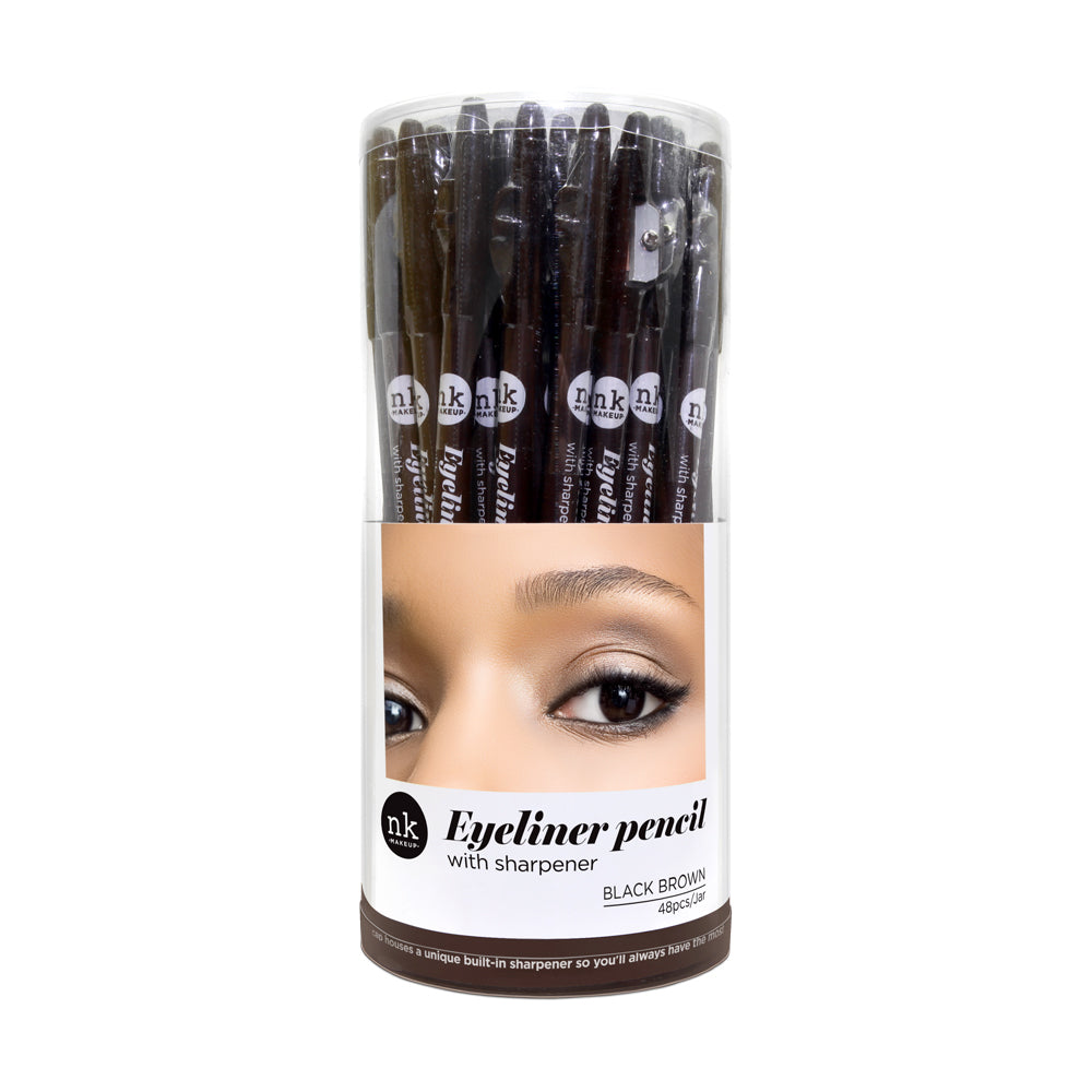 Eyeliner Pencil w/ Sharpener - Black & Brown (48pcs)