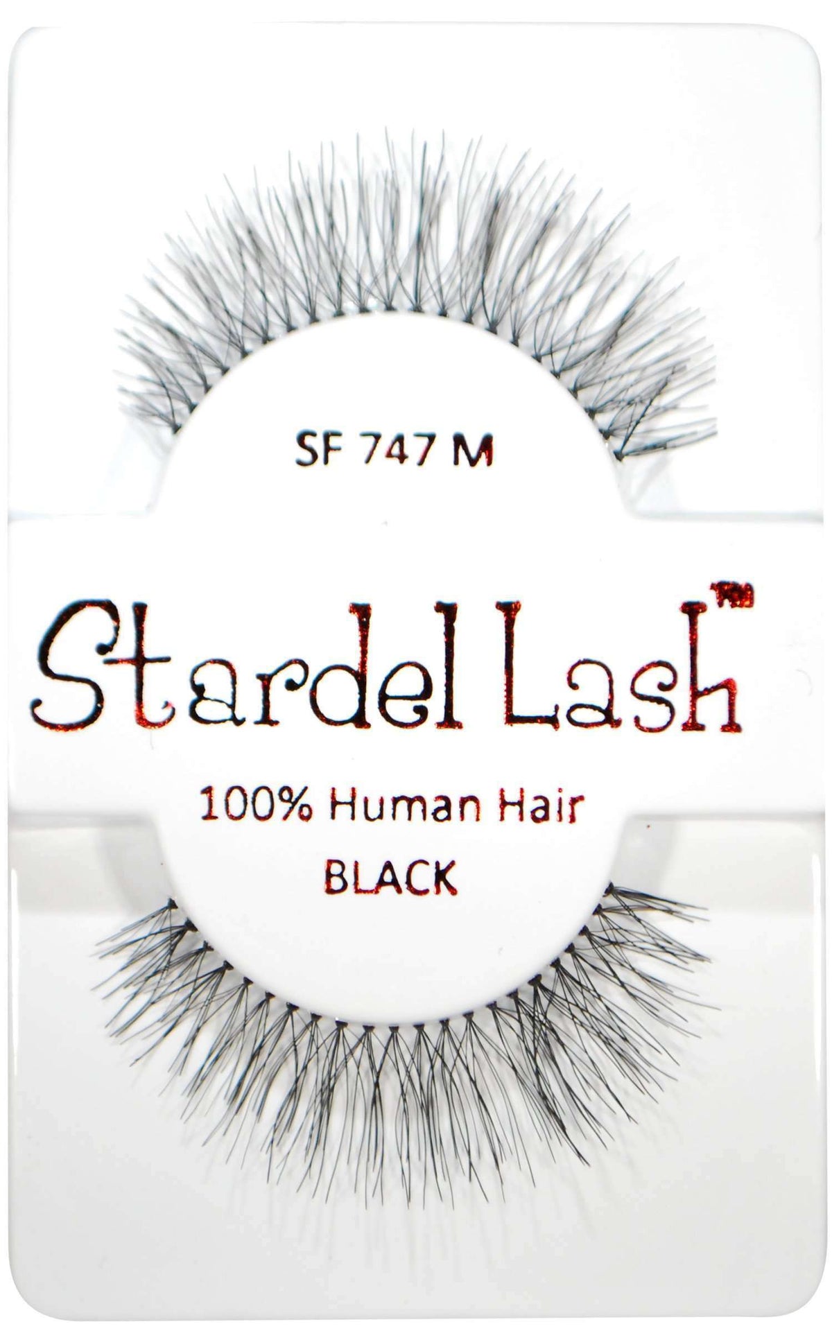 Stardel Lash 100% Human Hair Lashes - SF 747 M Black