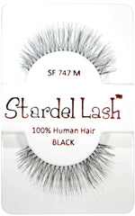 Stardel Lash 100% Human Hair Lashes - SF 747 M Black
