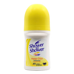 Shower To Shower Women's Roll On Deodorant - Happy Days
