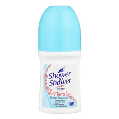 Shower To Shower Women's Roll On Deodorant - Floral Fresh Powder