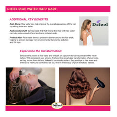 Difeel (Sunflower)  Rice Water Premium Hair Oil (7.1oz)