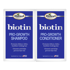 Difeel Biotin Infused Shampoo & Conditioner Combo Packette - Pro-Growth
