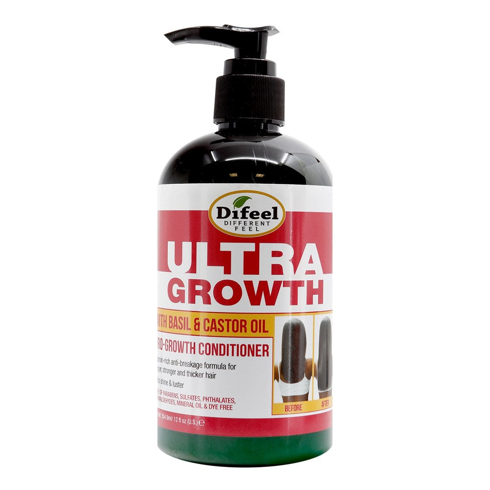 Difeel(Sunflower)  Ultra Growth Basil & Castor Oil Pro-Growth Conditioner (12oz)