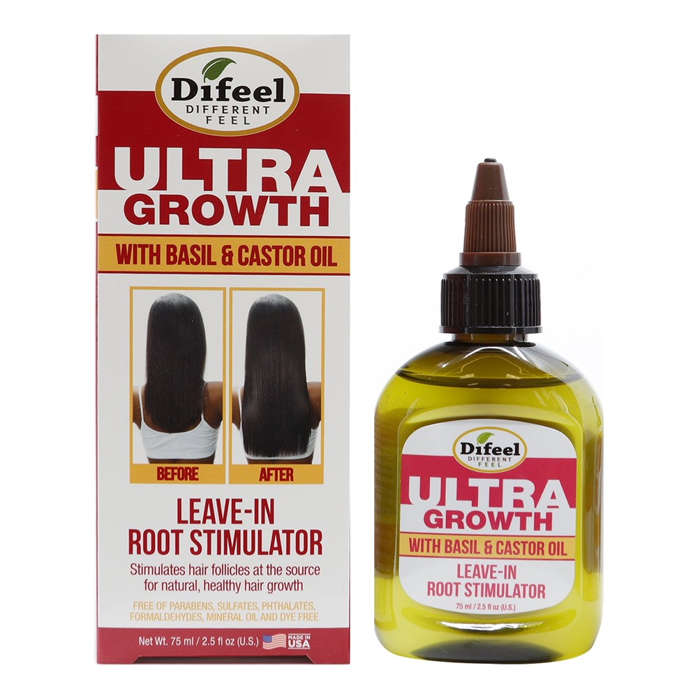 Difeel Ultra Growth Basil & Castor Oil Leave In Root Stimulator 2.5oz