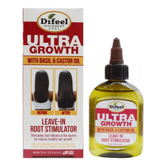 Difeel(Sunflower)  Ultra Growth Basil & Castor Oil Leave In Root Stimulator (2.5oz)