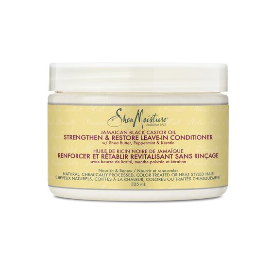Shea Moisture Jamaican Black Castor Oil Strengthen, Grow & Restore Leave-In Conditioner 11oz - Deluxe Beauty Supply