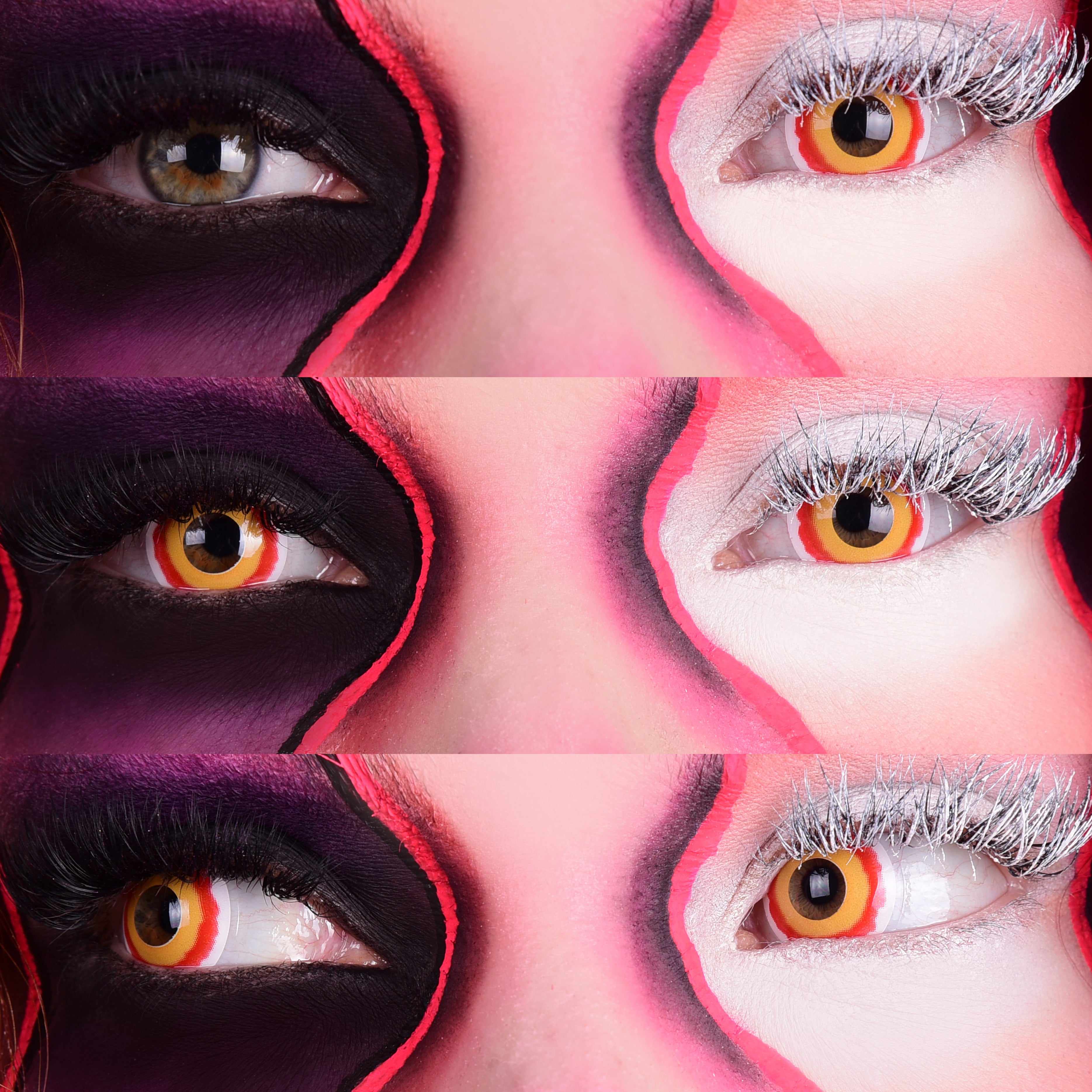 PRIMAL ® Sith - Red & Yellow Colored contact lenses