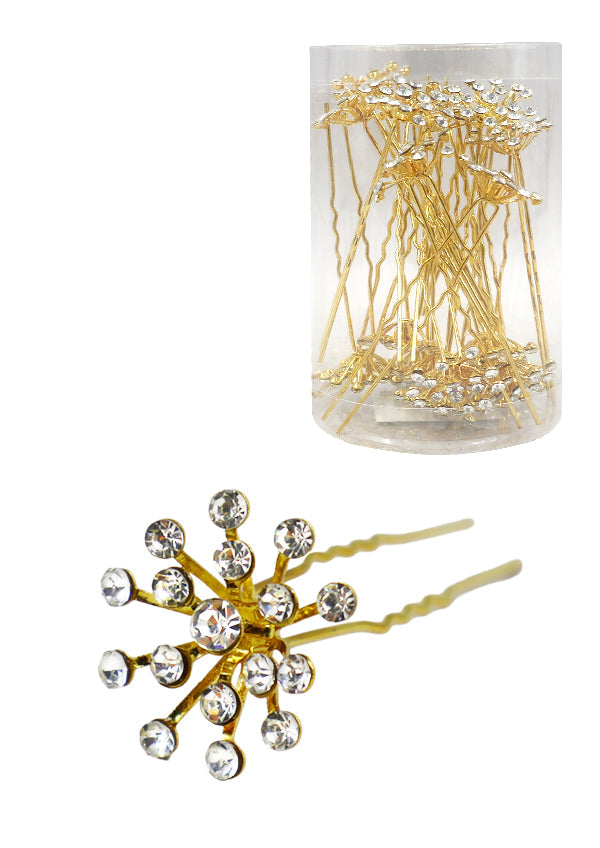 Magic Gold Fashion Hair Pins #3031B Gold
