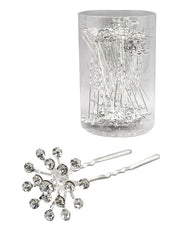 Magic Gold Fashion Hair Pins #3032B Silver