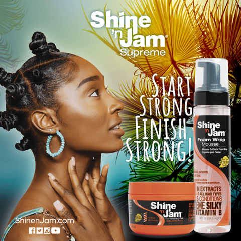 Ampro Shine 'n Jam Supreme Foam Wrap Mousse