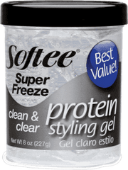 Softee Super Freeze Protein Styling Gel 8oz