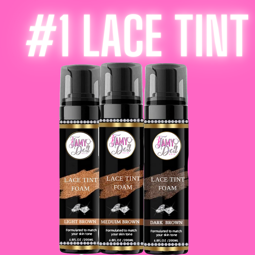 Tamy Doll Hair Lace Tint Mousse - Medium Brown