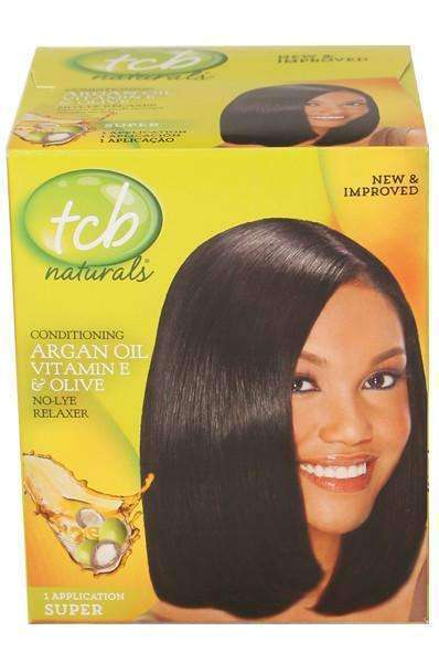 TCB Naturals No Lye Argan & Olive Relaxer - Super