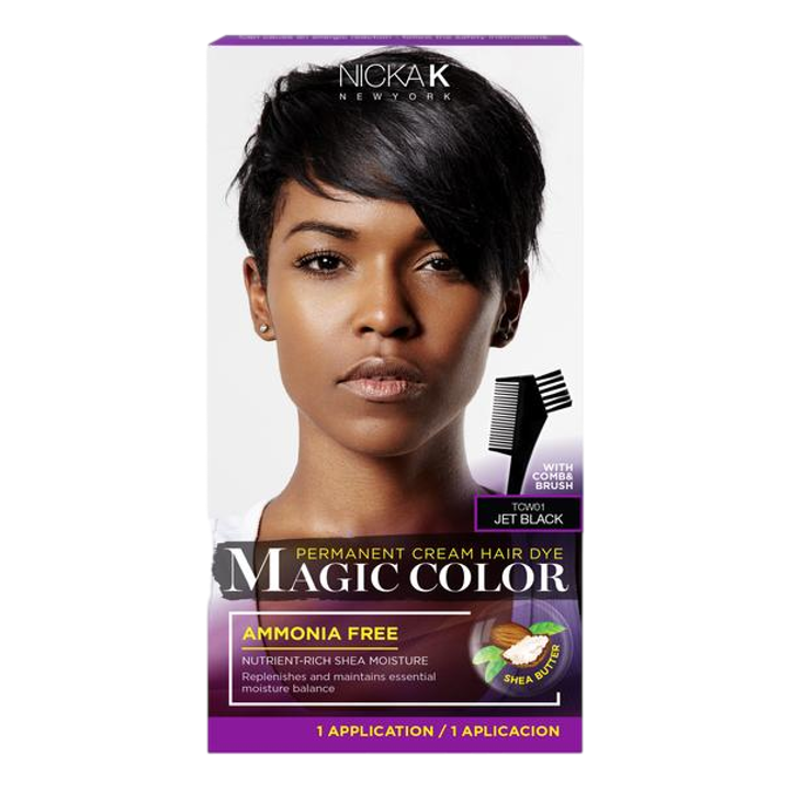 Magic Color Permanent Cream Hair Dye - Jet Black