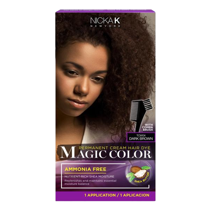 Magic Color Permanent Cream Hair Dye - Dark Brown