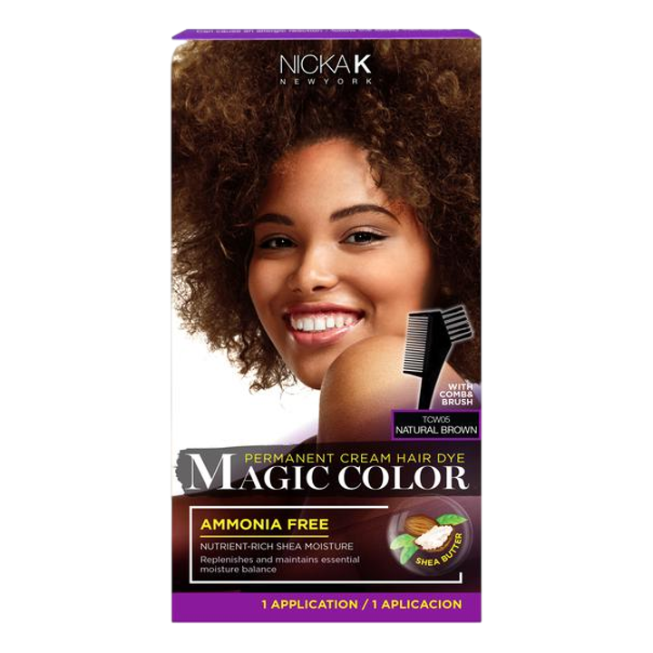 Magic Color Permanent Cream Hair Dye - Natural Brown