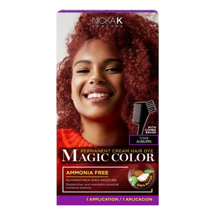 Magic Color Permanent Cream Hair Dye - Auburn