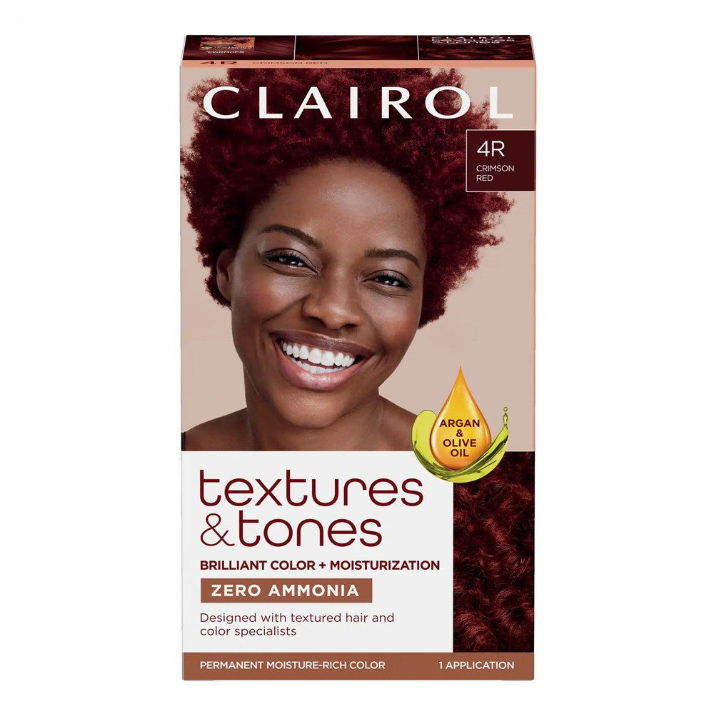 Clairol Textures & Tones Hair Color - 4R Crimson Red