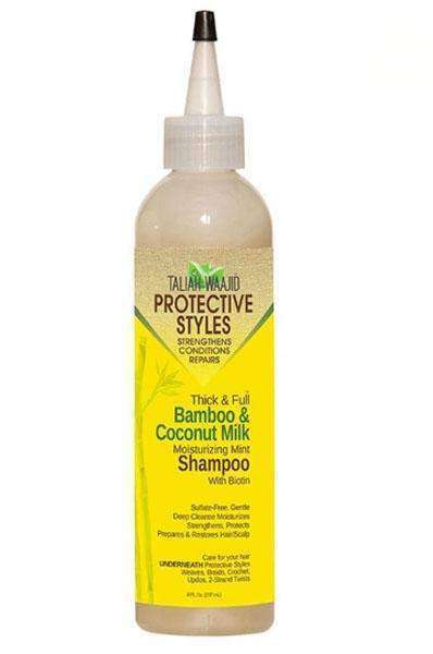 Taliah Waajid Protective Styles Thick & Full Bamboo & Coconut Milk Moisturizing Mint Shampoo