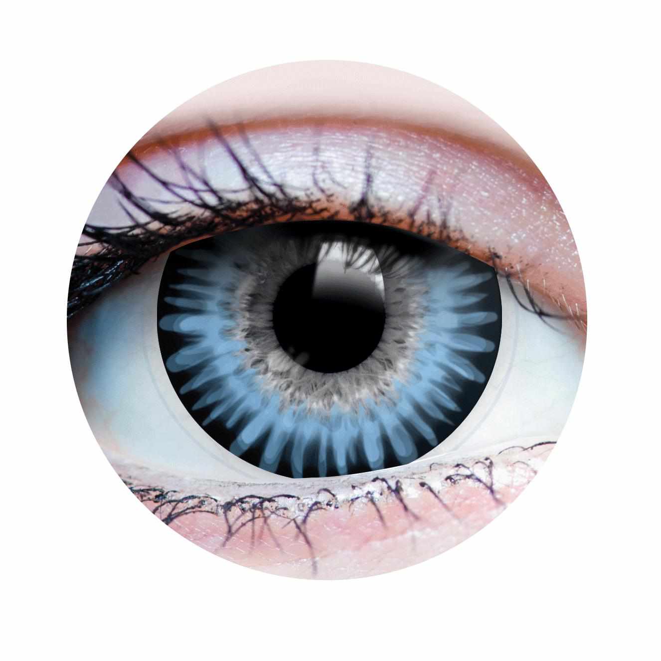 PRIMAL® Temptress Ocean - Blue Colored Contact Lenses