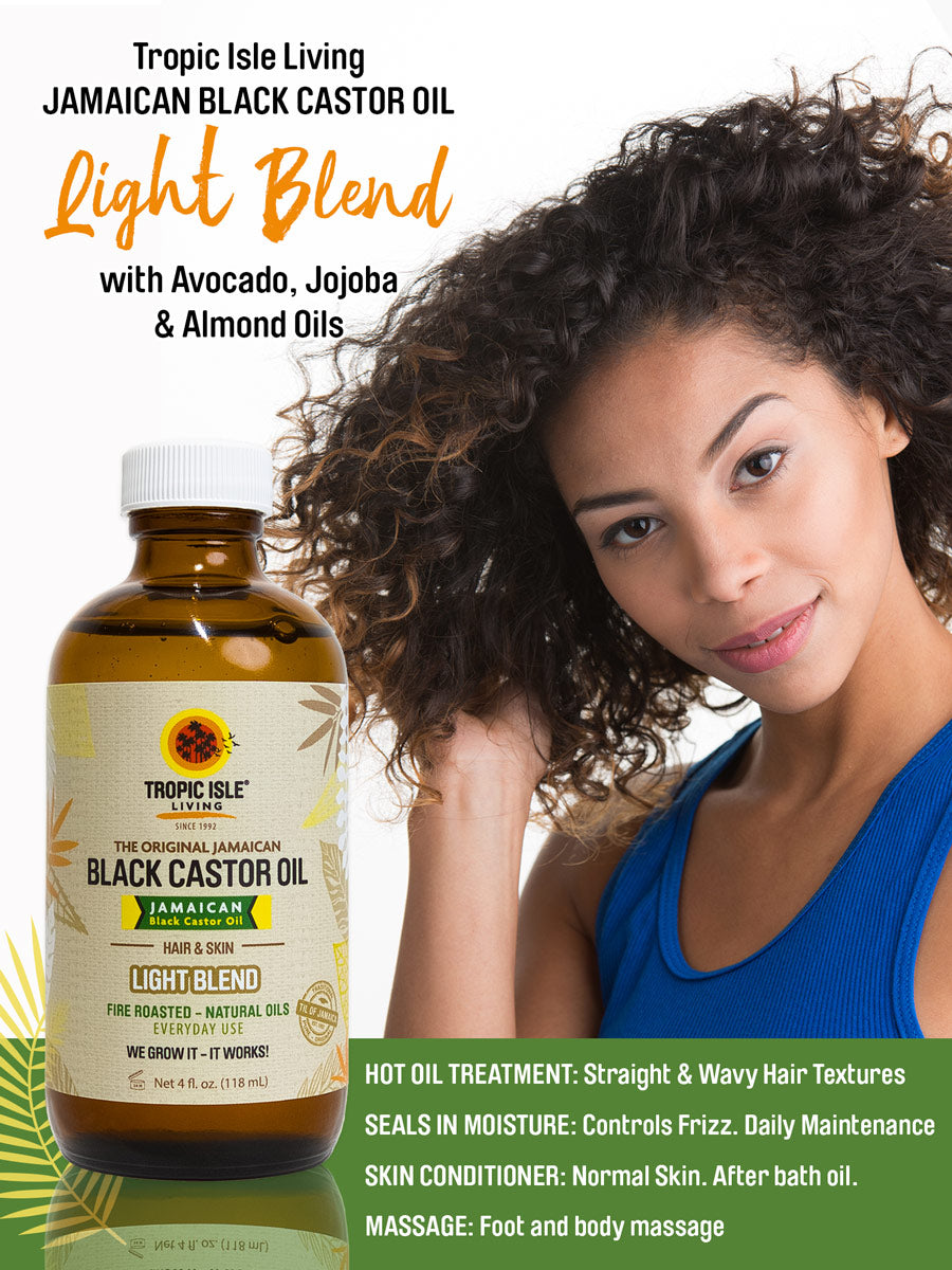 Tropic Isle Living Jamaican Black Castor Oil - Light 4oz
