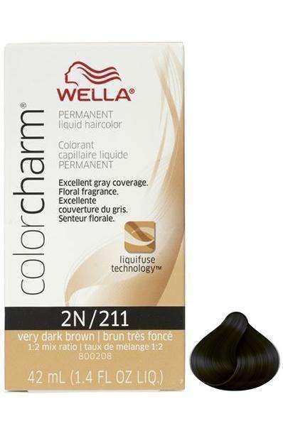 Wella Color Charm Permanent Liquid Hair Color - 2N/211 Very Dark Brown