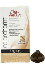 Wella Color Charm Permanent Liquid Hair Color - 4N/411 Medium Brown
