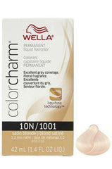Wella Color Charm Permanent Liquid Hair Color - 10N/1001 Satin Blonde
