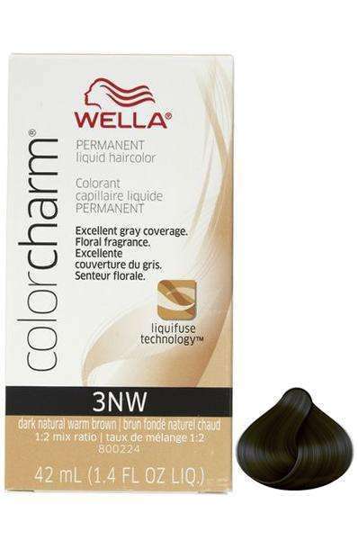 Wella Color Charm Permanent Liquid Hair Color - 3NW Dark Natural Warm Brown