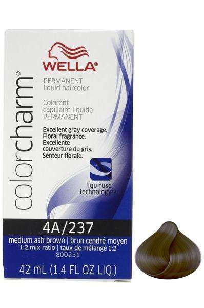 Wella Color Charm Permanent Liquid Hair Color - 4A/237 Medium Ash Brown