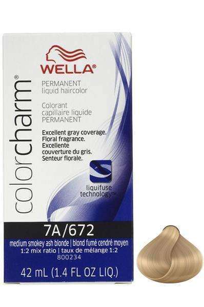 Wella Color Charm Permanent Liquid Hair Color - 7A/672 Dark Smokey Ash Blonde