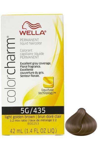 Wella Color Charm Permanent Liquid Hair Color - 5G/435 Light Golden Brown