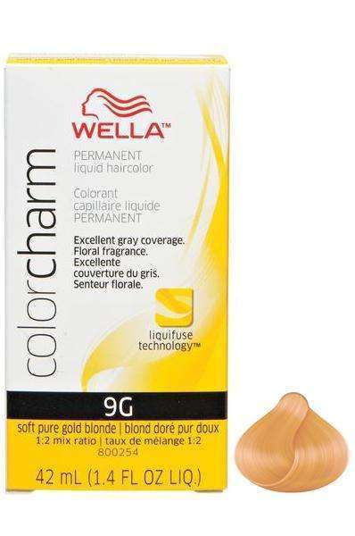Wella Color Charm Permanent Liquid Hair Color - 9G Soft Pure Gold Blonde
