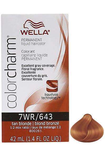 Wella Color Charm Permanent Liquid Hair Color - 7WR/643 Tan Blonde