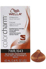 Wella Color Charm Permanent Liquid Hair Color - 7WR/643 Tan Blonde