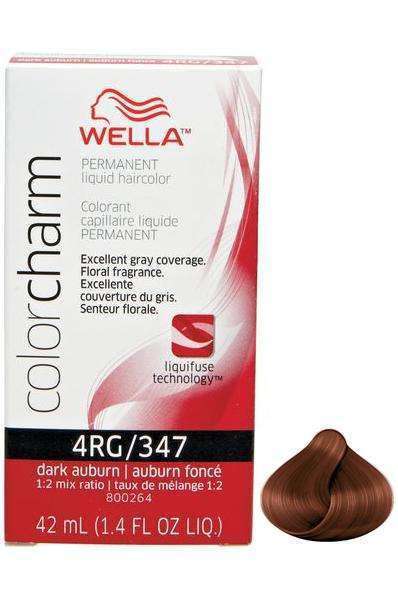 Wella Color Charm Permanent Liquid Hair Color - 4RG/347 Dark Auburn