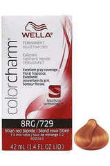 Wella Color Charm Permanent Liquid Hair Color - 8RG/729 Titan Red Blonde