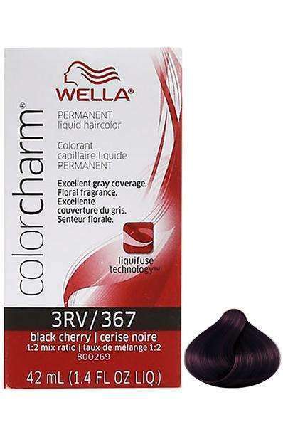 Wella Color Charm Permanent Liquid Hair Color - 3RV/367 Black Cherry