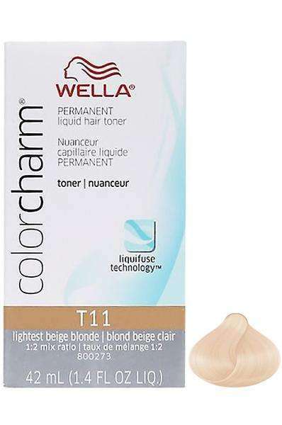 Wella Color Charm Permanent Liquid Hair Toner - T11 Lightest Beige Blonde