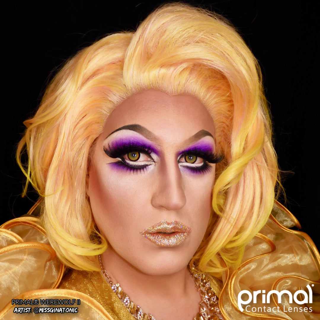 PRIMAL ® Werewolf II - Orange Colored Contact Lenses