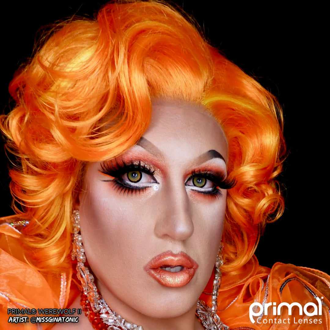 PRIMAL ® Werewolf II - Orange Colored Contact Lenses