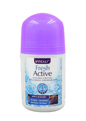 Wokali Fresh Active Natural Crystal Rollerball Deodorant - Lavender